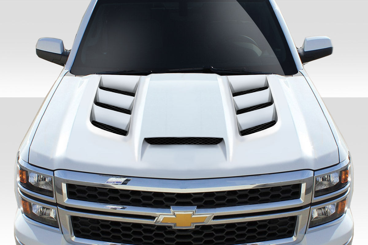 Extreme Dimensions Duraflex Viper Hood Compatible With 2014-2015 Chevrolet Silverado - 1 Piece - 114227