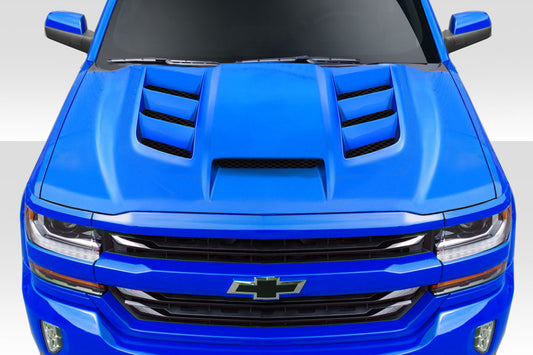 Extreme Dimensions Duraflex Viper Hood Compatible With 2016-2018 Chevrolet Silverado - 1 Piece - 114233