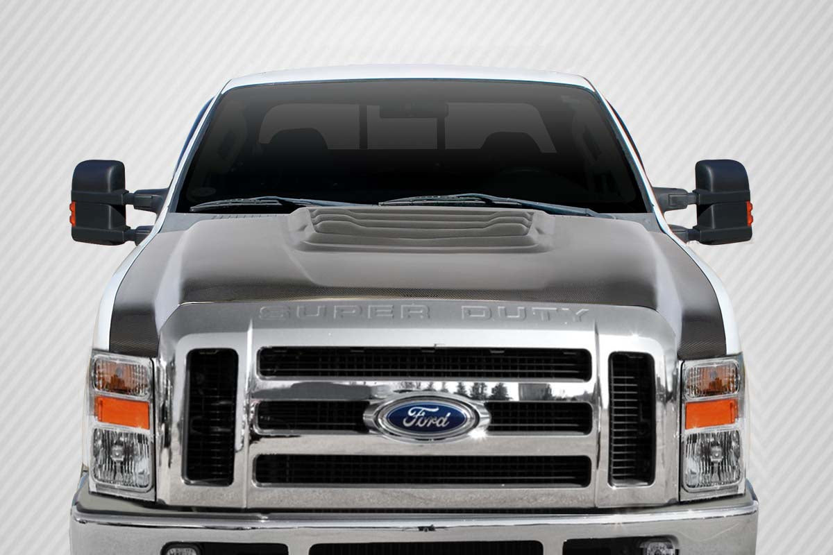Carbon Creations Raptor Look Hood Compatible With 2008-2010 Ford Super Duty - 1 Piece - 114261