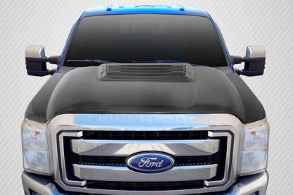 Carbon Creations Raptor Look Hood Compatible With 2011-2016 Ford Super Duty - 1 Piece - 114263