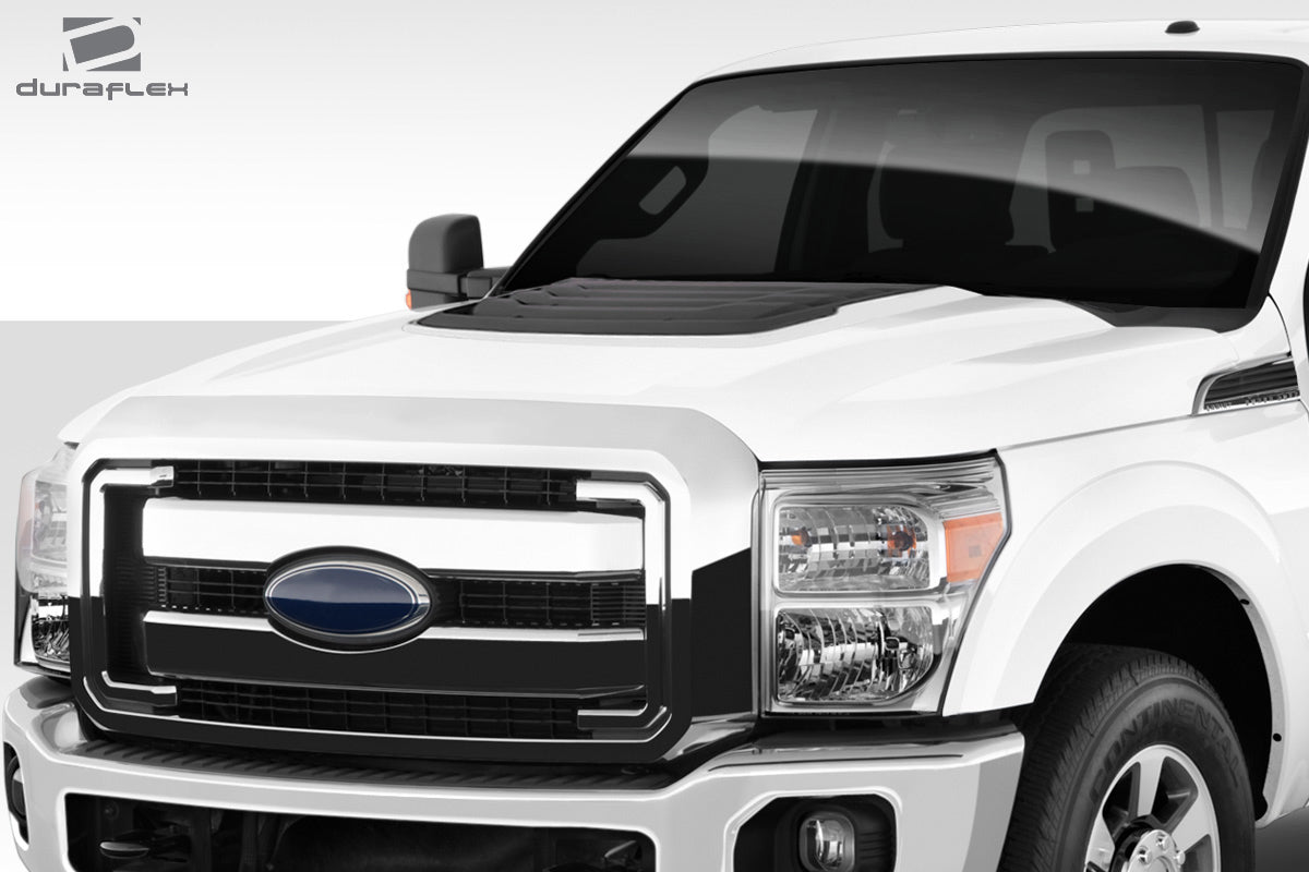 Extreme Dimensions Duraflex Raptor Look Hood Compatible With 2011-2016 Ford Super Duty - 1 Piece - 114264