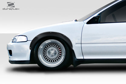 Extreme Dimensions Duraflex J Spec Fender Flare Compatible With 1992-1995 Honda Civic - 4 Piece - 114268