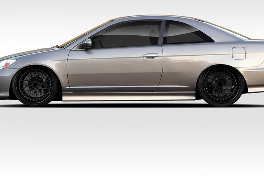 Extreme Dimensions Duraflex Sleek Side Skirts Compatible With 2001-2005 Honda Civic - 4 Piece - 114275
