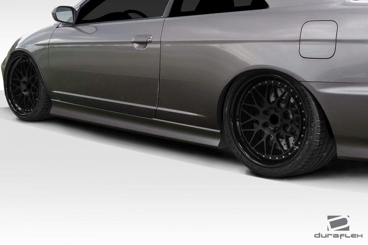 Extreme Dimensions Duraflex Sleek Side Skirts Compatible With 2001-2005 Honda Civic - 4 Piece - 114275