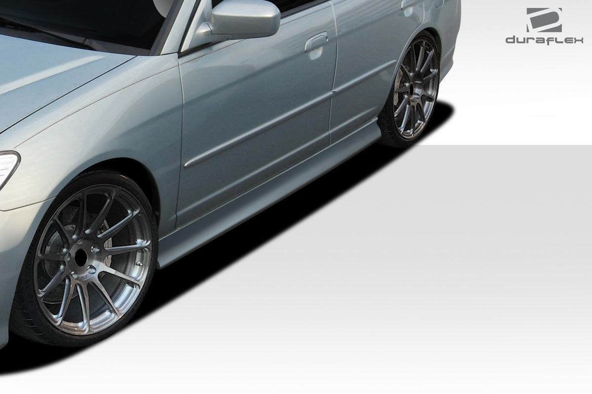 Extreme Dimensions Duraflex Sleek Side Skirts Compatible With 2001-2005 Honda Civic - 4 Piece - 114275