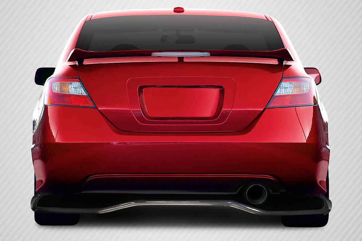 Carbon Creations VTX Rear Lip Add On Spoiler Compatible With 2006-2011 Honda Civic - 1 Piece - 114276