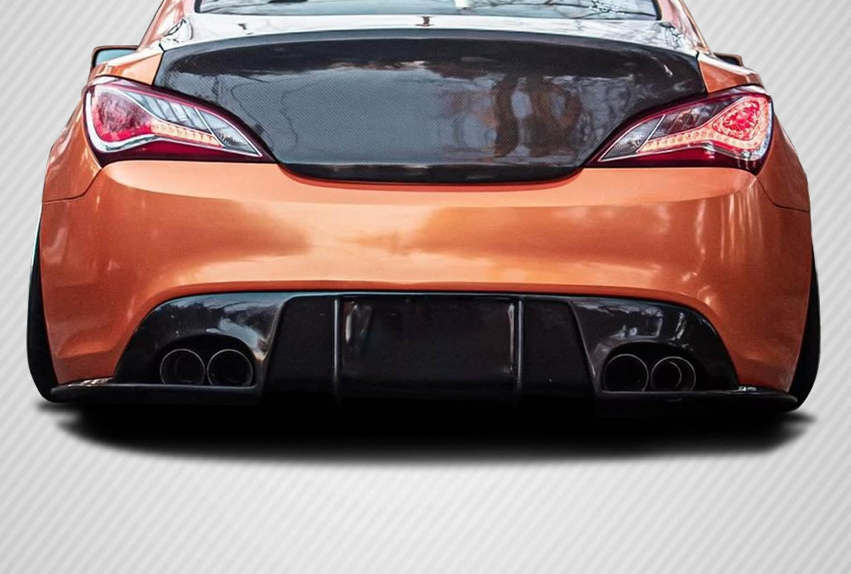 Carbon Creations Speedster Rear Lip Add On Spoiler Compatible With 2010-2016 Hyundai Genesis - 1 Piece - 114300