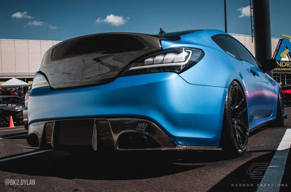 Carbon Creations Speedster Rear Lip Add On Spoiler Compatible With 2010-2016 Hyundai Genesis - 1 Piece - 114300