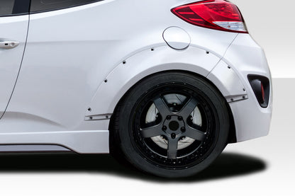 Extreme Dimensions Duraflex Envision Rear Fender Flares Compatible With 2012-2017 Hyundai Veloster - 4 Piece - 114306