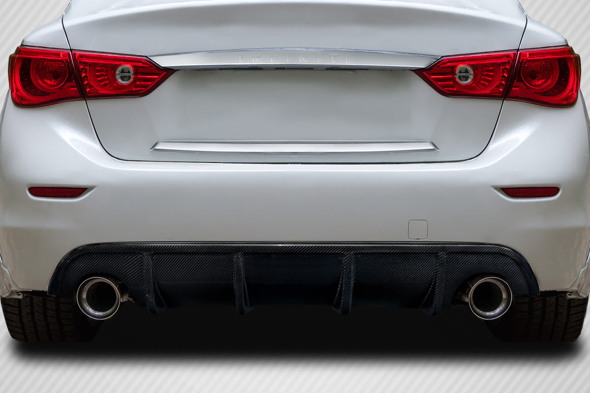 Carbon Creations VIP Rear Lip Add On Spoiler Compatible With 2014-2017 Infiniti Q50 - 1 Piece - 114323
