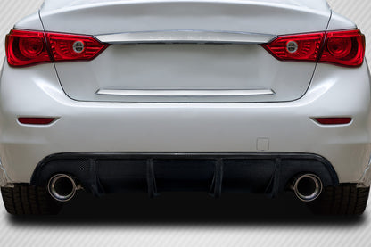 Carbon Creations VIP Rear Lip Add On Spoiler Compatible With 2014-2017 Infiniti Q50 - 1 Piece - 114323