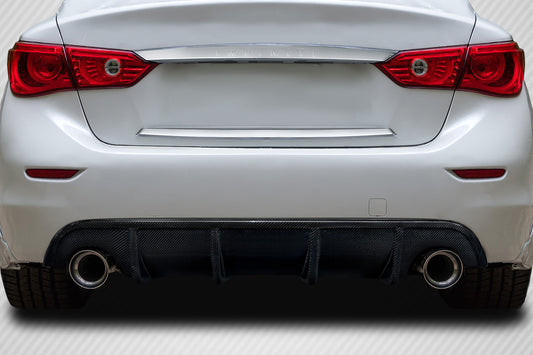Carbon Creations VIP Rear Lip Add On Spoiler Compatible With 2014-2017 Infiniti Q50 - 1 Piece - 114323