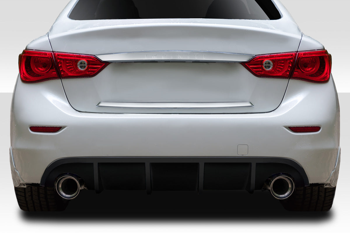 Extreme Dimensions Duraflex VIP Rear Lip Add On Spoiler Compatible With 2014-2017 Infiniti Q50 - 1 Piece - 114328
