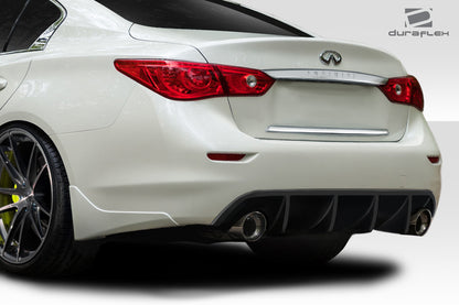 Extreme Dimensions Duraflex VIP Rear Lip Add On Spoiler Compatible With 2014-2017 Infiniti Q50 - 1 Piece - 114328