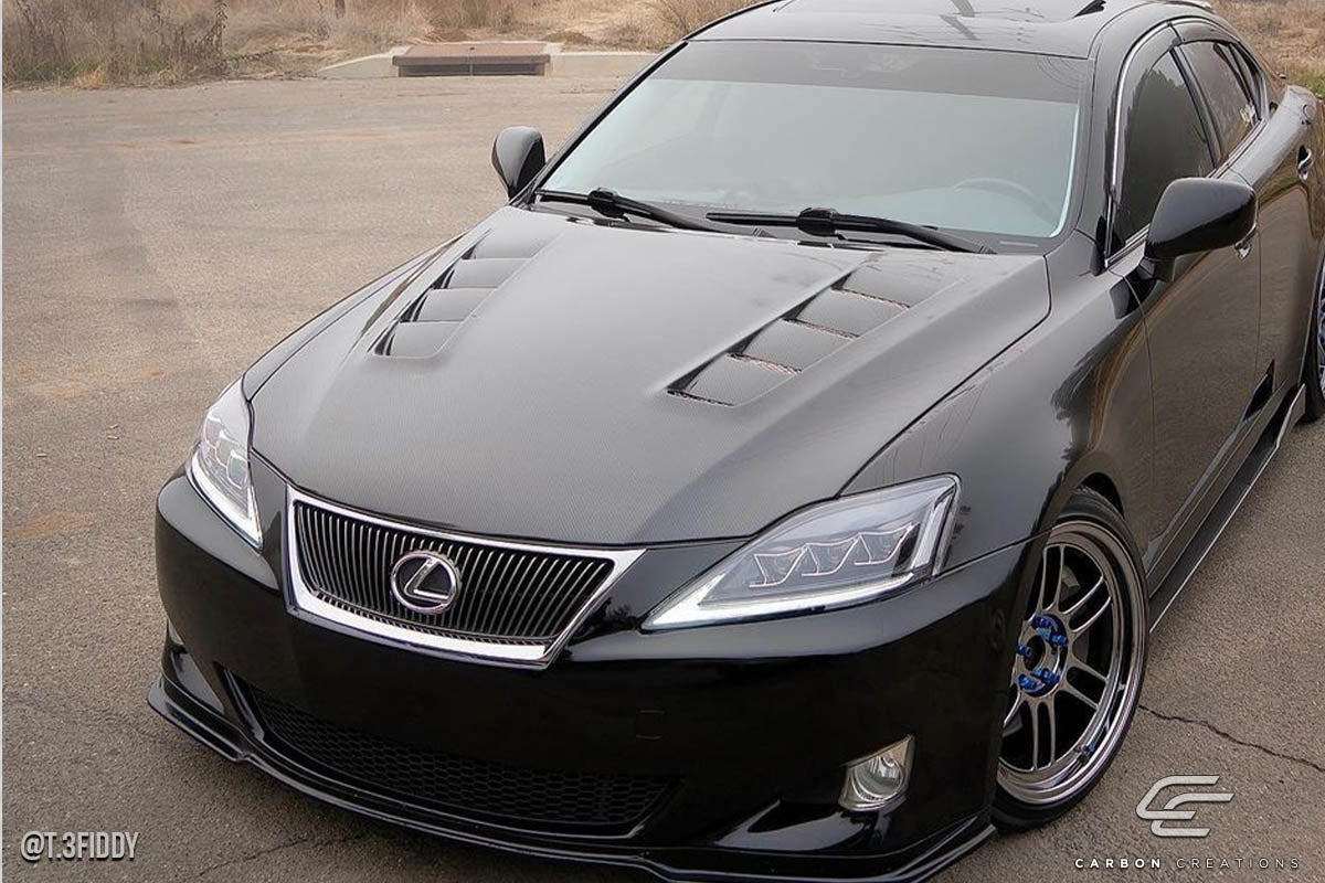 Carbon Creations TS-2 Hood Compatible With 2006-2013 Lexus IS - 1 Piece - 114334