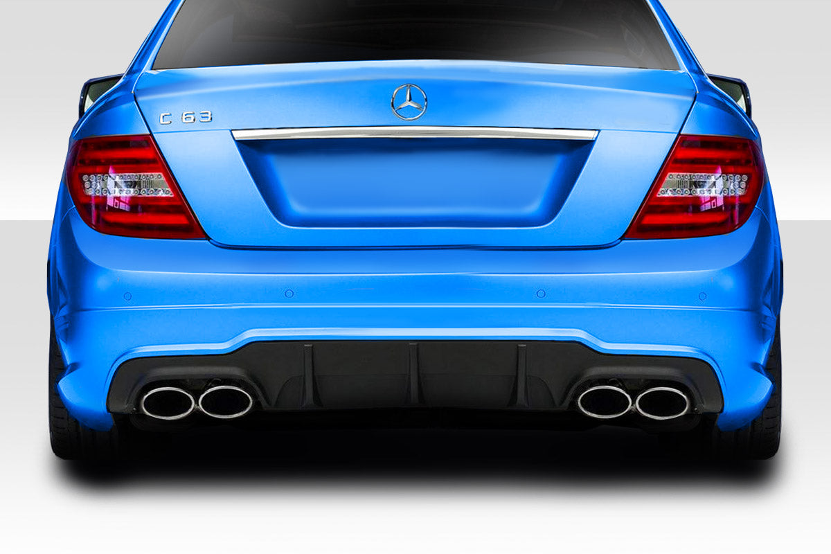 Extreme Dimensions Duraflex C63 Look Rear Lip Add On Spoiler Compatible With 2012-2014 Mercedes C Class - 1 Piece - 114372