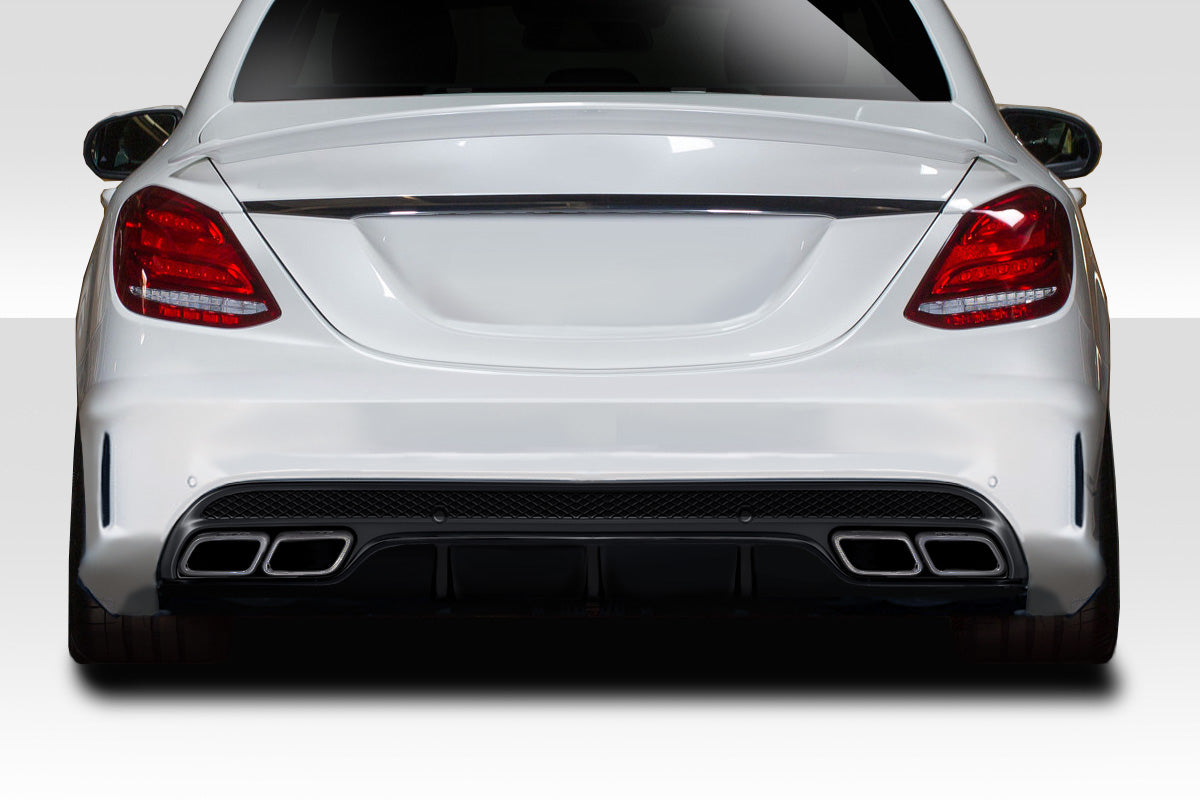 Extreme Dimensions Duraflex C63 Look Rear Diffuser Compatible With 2015-2021 Mercedes C Class W205 - 1 Piece - 114376
