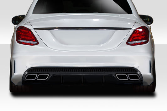 Extreme Dimensions Duraflex C63 Look Rear Diffuser Compatible With 2015-2021 Mercedes C Class W205 - 1 Piece - 114376