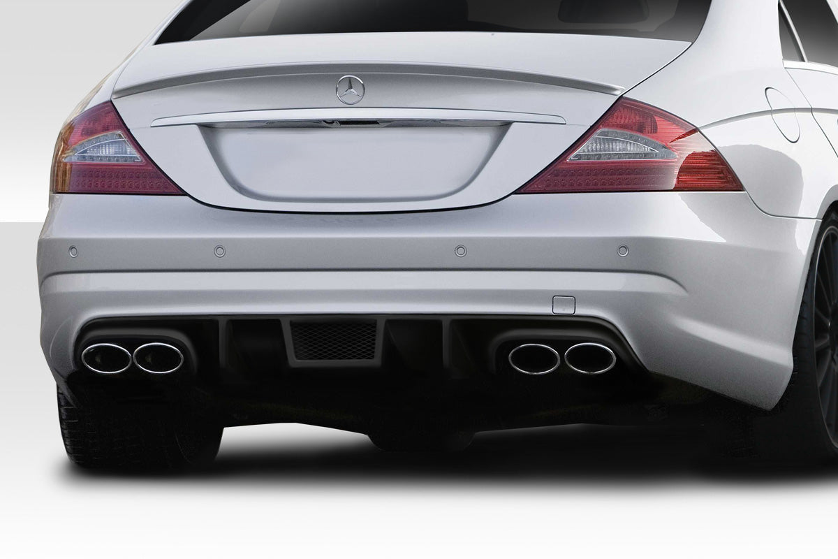 Extreme Dimensions Duraflex L Sport Rear Lip Add On Spoiler Compatible With 2006-2011 Mercedes CLS - 1 Piece - 114379