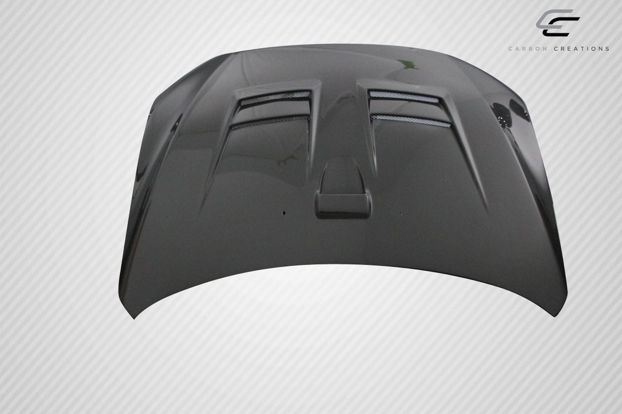 Carbon Creations D Spec Hood Compatible With 2008-2017 Mitsubishi Lancer - 1 Piece - 114384