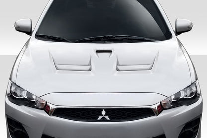 Extreme Dimensions Duraflex D Spec Hood Compatible With 2008-2017 Mitsubishi Lancer - 1 Piece - 114385