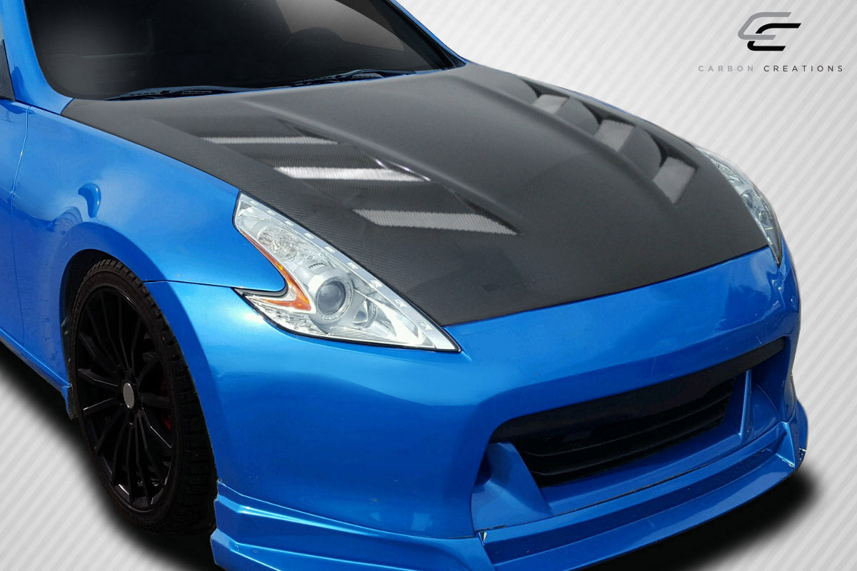 Carbon Creations AM-S Hood Compatible With 2009-2020 Nissan 370Z - 1 Piece - 114386