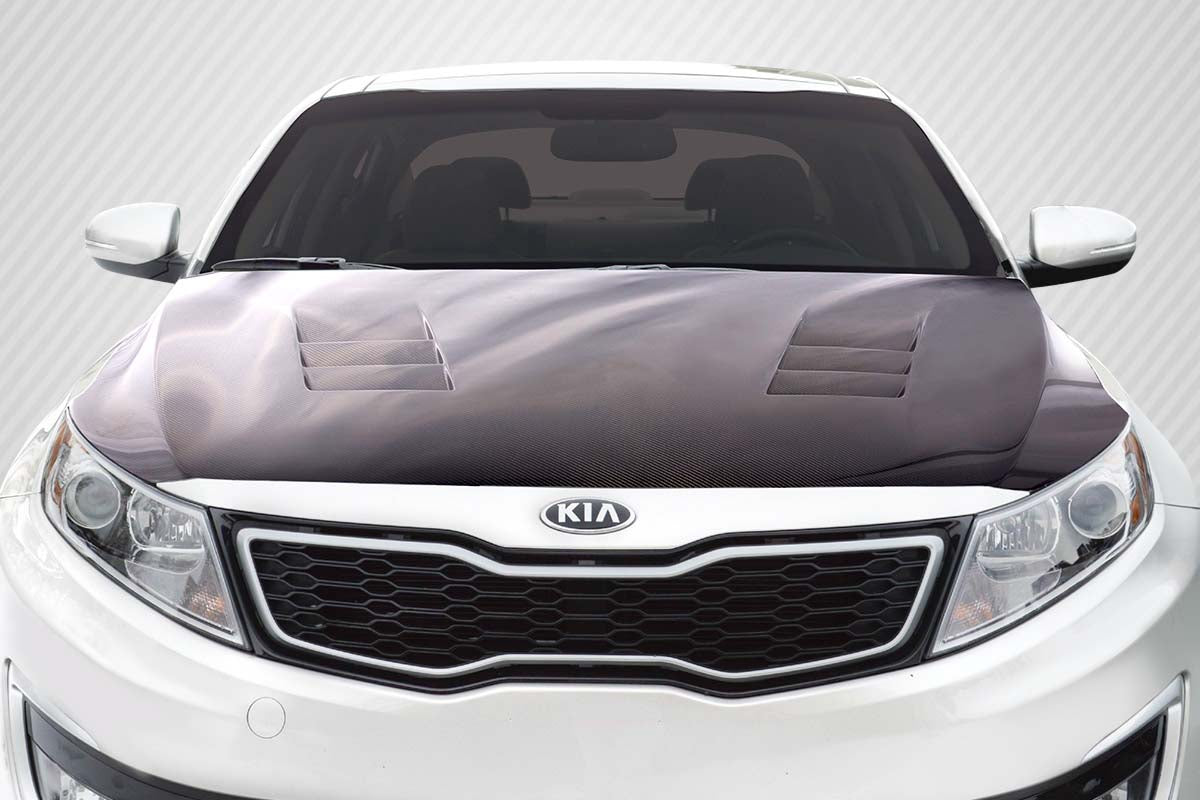 Carbon Creations TS-1 Hood Compatible With 2011-2015 Kia Optima - 1 Piece - 114418