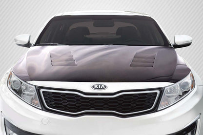 Carbon Creations TS-1 Hood Compatible With 2011-2015 Kia Optima - 1 Piece - 114418