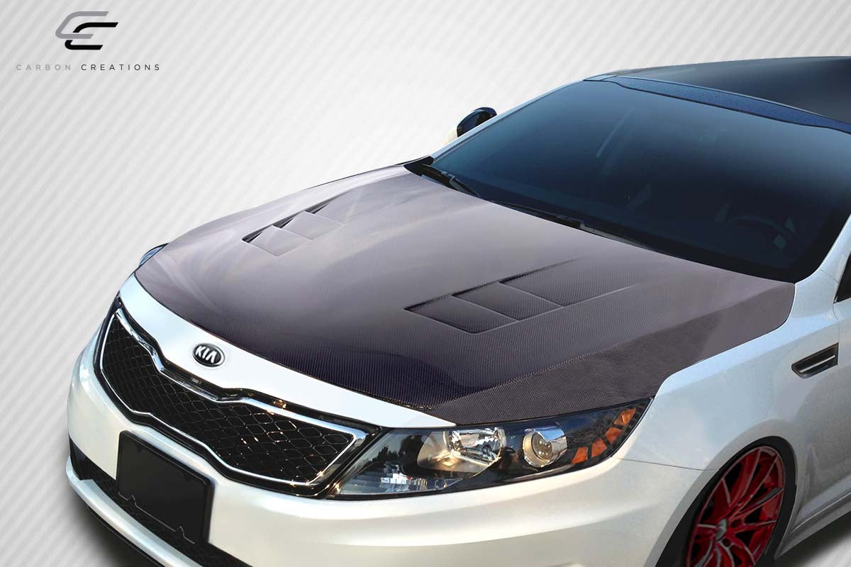 Carbon Creations TS-1 Hood Compatible With 2011-2015 Kia Optima - 1 Piece - 114418
