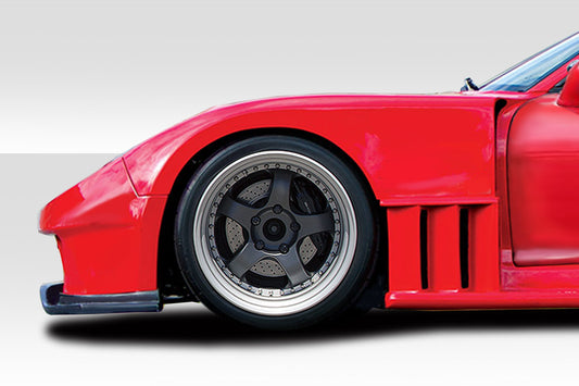 Extreme Dimensions Duraflex Bossen Wide Body Front Fenders Flares Compatible With 1993-1997 Mazda RX7 - 2 Piece - 114442