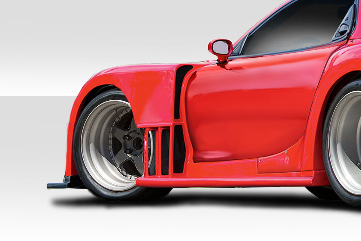 Extreme Dimensions Duraflex Bossen Wide Body Front Fenders Flares Compatible With 1993-1997 Mazda RX7 - 2 Piece - 114442