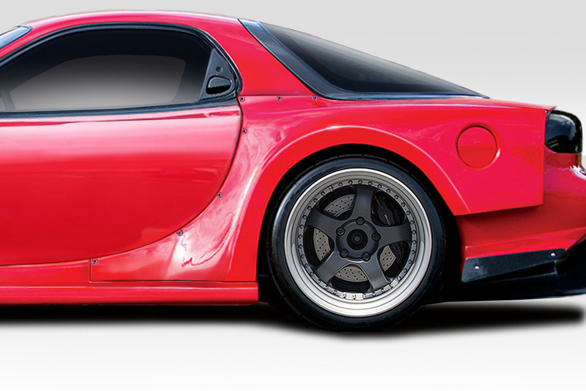 Extreme Dimensions Duraflex Bossen Wide Body Rear Fender Flares Compatible With 1993-1997 Mazda RX7 - 2 Piece - 114443