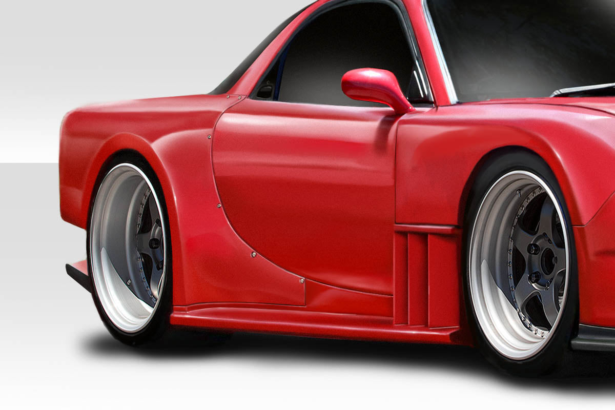 Extreme Dimensions Duraflex Bossen Wide Body Rear Fender Flares Compatible With 1993-1997 Mazda RX7 - 2 Piece - 114443
