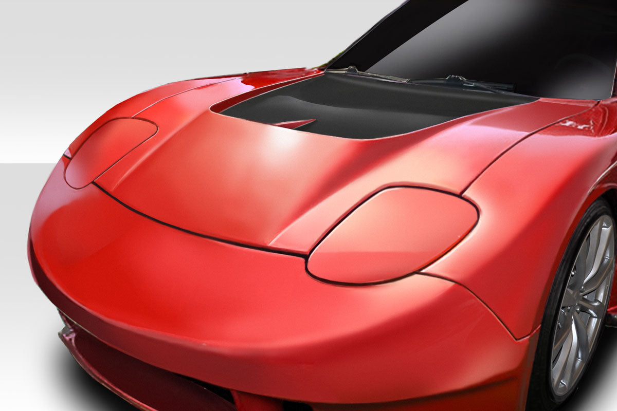Extreme Dimensions Duraflex Bossen Wide Body Hood Compatible With 1993-1997 Mazda RX7 - 1 Piece - 114445
