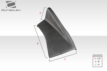 Extreme Dimensions Duraflex Universal Adjustable Front Splitter Body Kit - 3 Piece - 114451