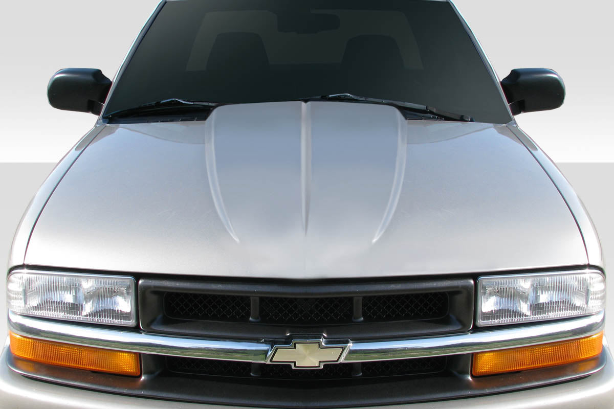Extreme Dimensions Duraflex 3" Cowl Hood Compatible With 1994-2004 Chevrolet S-10 - 1 Piece - 114537
