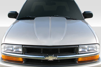 Extreme Dimensions Duraflex 3" Cowl Hood Compatible With 1994-2004 Chevrolet S-10 - 1 Piece - 114537