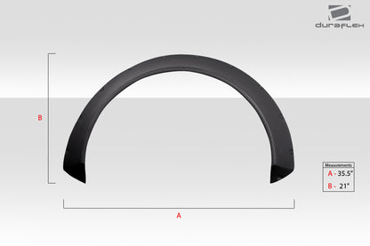 Extreme Dimensions Duraflex Universal Glider V1 2.7" Fender Flare Body Kit - 2 Piece - 114546