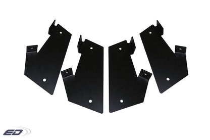 Extreme Dimensions VRX Wing Spoiler Bottom Mount Bracket Compatible With 2008-2023 Dodge Challenger - 4 Piece - 114593