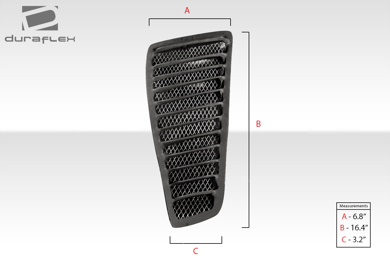 Extreme Dimensions Duraflex Universal Trackstar 3 Hood Vents Body Kit - 3 Piece - 114608