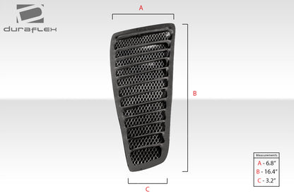 Extreme Dimensions Duraflex Universal Trackstar 3 Hood Vents Body Kit - 3 Piece - 114608