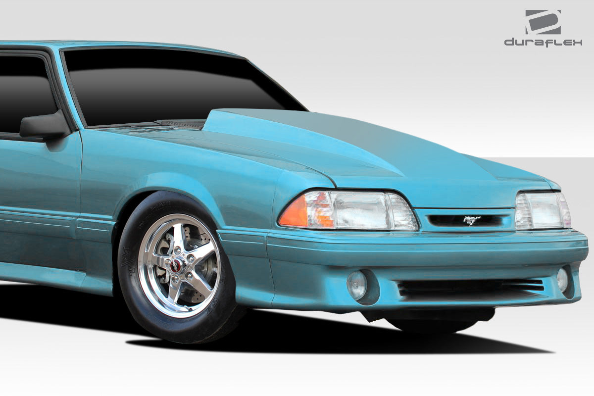Extreme Dimensions Duraflex Cowl Hood Compatible With 1987-1993 Ford Mustang - 1 Piece - 114653