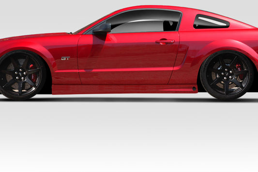 Extreme Dimensions Duraflex Blits Side Skirts Compatible With 2005-2009 Ford Mustang - 2 Piece - 114655