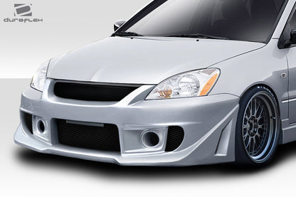 Extreme Dimensions Duraflex Trackstars Front Bumper Cover Compatible With 2004-2007 Mitsubishi Lancer - 1 Piece - 114667