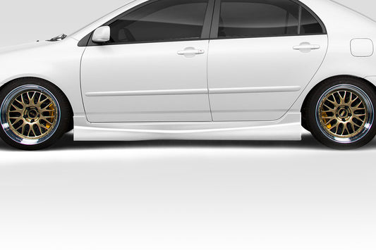 Extreme Dimensions Duraflex Target Side Skirts Compatible With 2003-2008 Toyota Corolla - 2 Piece - 114686