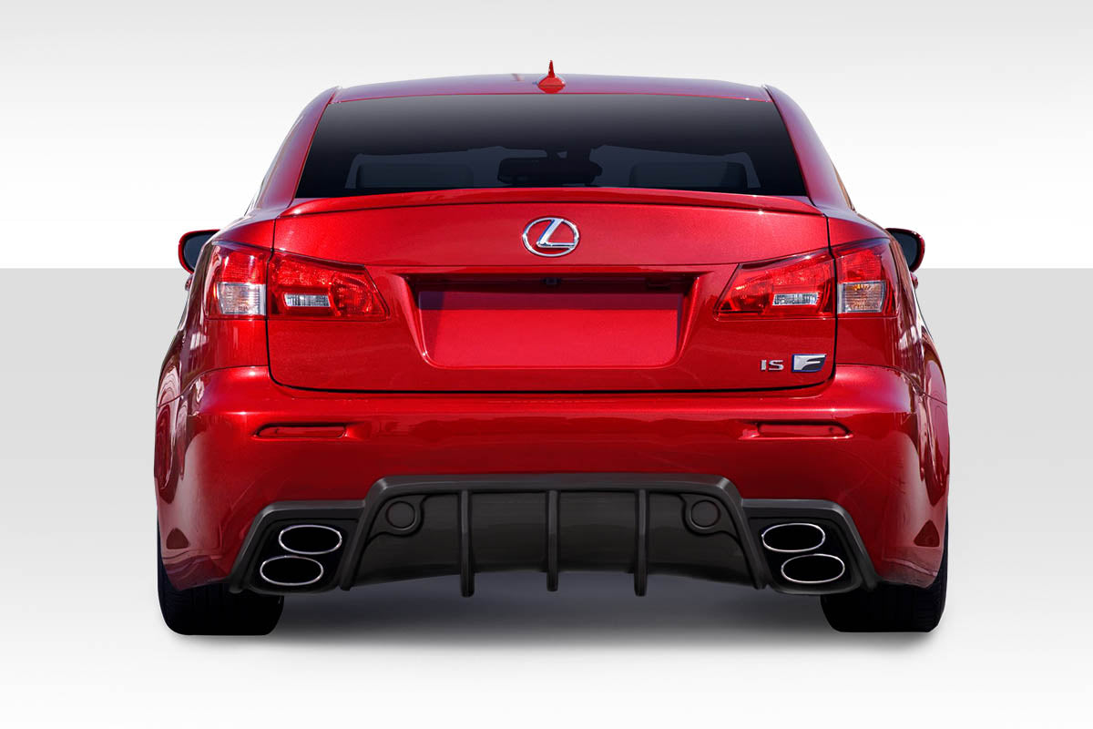 Extreme Dimensions Duraflex W-1 Rear Bumper Cover Compatible With 2008-2014 Lexus IS-F - 1 Piece - 114737