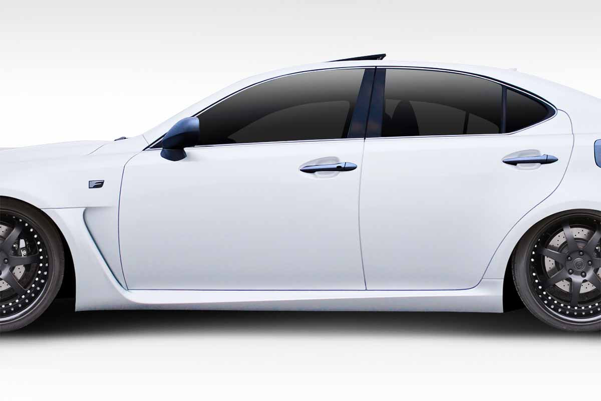 Extreme Dimensions Duraflex W-1 Side Skirts Compatible With 2008-2014 Lexus IS-F - 2 Piece - 114740