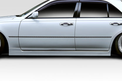 Extreme Dimensions Duraflex J Design Side Skirts Compatible With 1997-2001 Infiniti Q45 - 2 Piece - 114800