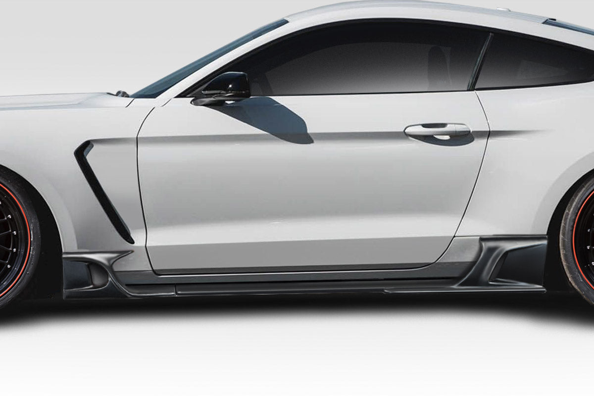 Extreme Dimensions Duraflex KT Style Side Skirts Add-Ons Compatible With 2015-2023 Ford Mustang - 114805