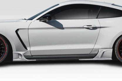 Extreme Dimensions Duraflex KT Style Side Skirts Add-Ons Compatible With 2015-2023 Ford Mustang - 114805